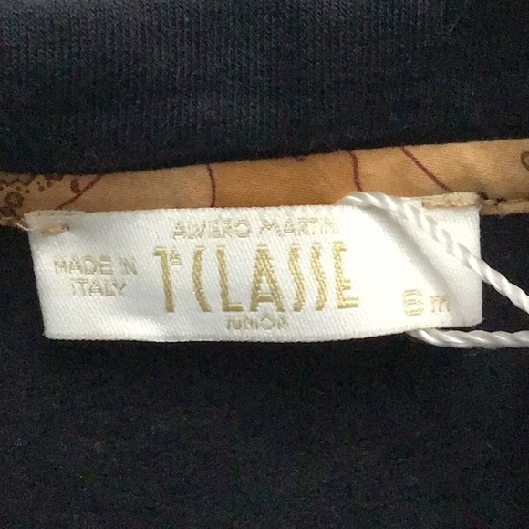 NWT Alviero Martini Baby Girl Zip Up Jacket Size 6 Months Navy Geo Map Trim - Picture 8 of 10